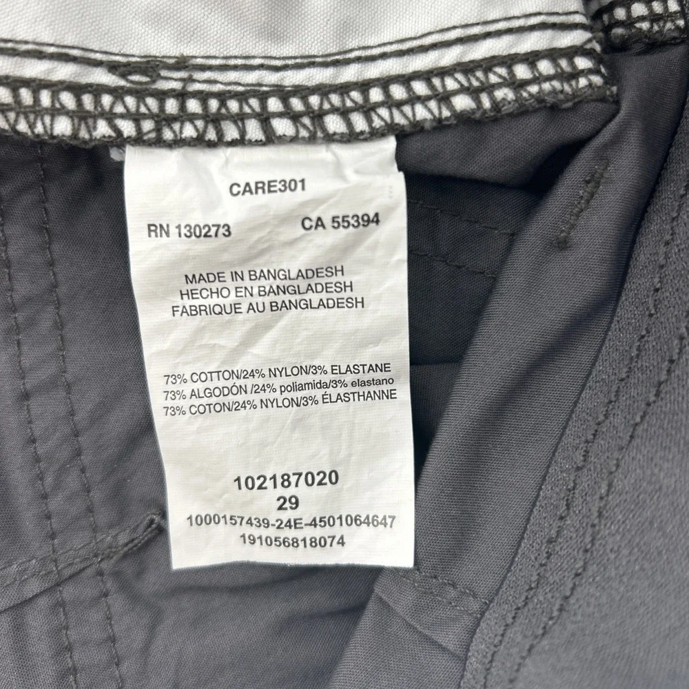 Lee Shorts Men's 29 Grey Extreme Motion Cargo Cotton Outdoor Sports Hiker NWT